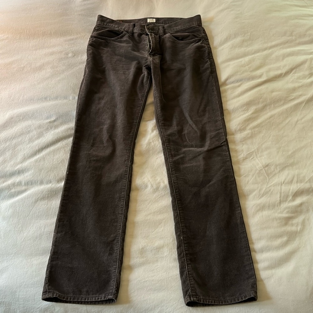 Brown 484 Slim Cords J Crew